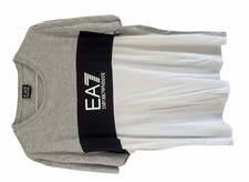 EA7 Emporio Armani Mens T-Shirt Color Block Logo Graphic Appears Slim Fit Large