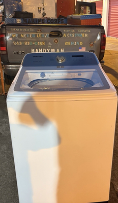 #ad Samsung Top Loading Washing Machine White ActiveWaterJet Normal Heavy Duty $375.00