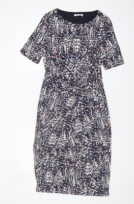 Marks and Spencer Damen mehrfarbiges Etuikleid   Größe 10