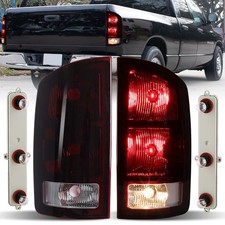 Pair Smoke Tail Lights For 2002-2005 2006 Dodge Ram 1500 2500 3500 Brake Lamps