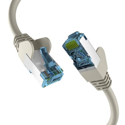 EFB-Elektronik RJ45 Patch Cable with CAT7 Raw Cable Grey 25 m gray 25 m