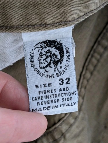 Jeans Diesel Industry RR55 Vintage Marrón 100% Algodón Talla W32 HECHOS EN ITALIA - Imagen 5 de 8