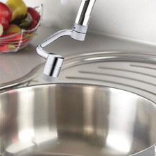 2 Count Adjustable Faucet Extender Sink Aerator Rotates 180 Degrees Head