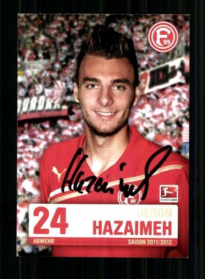 Jeron Hazaimeh Autogrammkarte Fortuna Düsseldorf 2011-12 Original Signiert