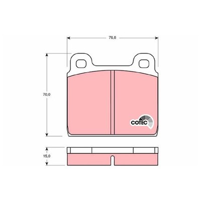Satz Bremsbeläge Bremsklötze vorne für Opel Admiral A B Commodore C 14 | 2418