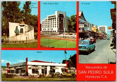 San Pedro Sula Honduras Parque Las Americas Hotel Copantl Sula Waikiki Postcard