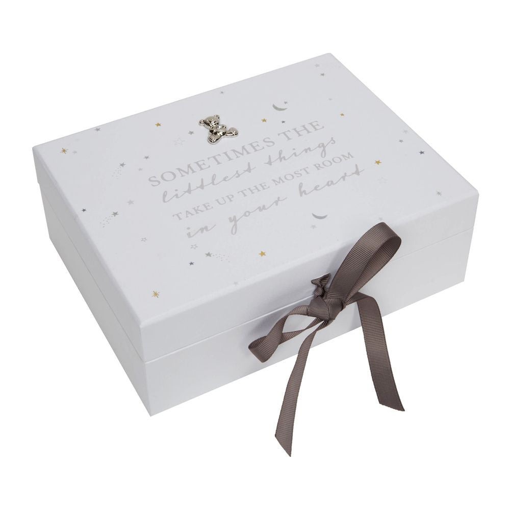 Bambino The Littlest Things Baby Keepsake Box with Drawers Christening New Baby