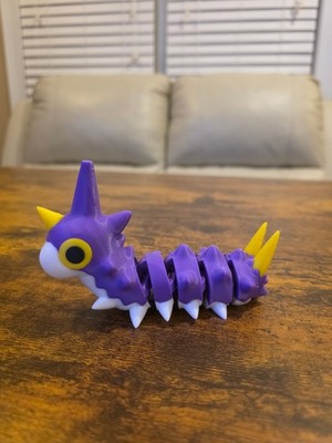 Flexi Articulated Pokemon Fidget Toy Flexible - Shiny Wurmple