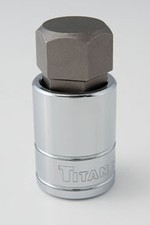 Metric Hex Bit Sockets 15622 TITAN 22mm 0 Sockets, Ratchets & Drive Tools