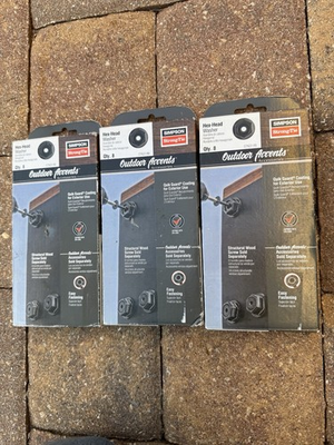 #ad Simpson Strong Tie Outdoor Accents Black Powder Coated Hex Head Washer 8 Pack $22.00