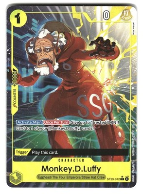 Monkey.D.Luffy (012) (Full Art) ST29-012 Starter Deck 29 One Piece Foil NM