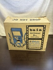 Vintage Baia Reviewer 8mm Movie Editor RE-8-120 With Original Box  reels NICE