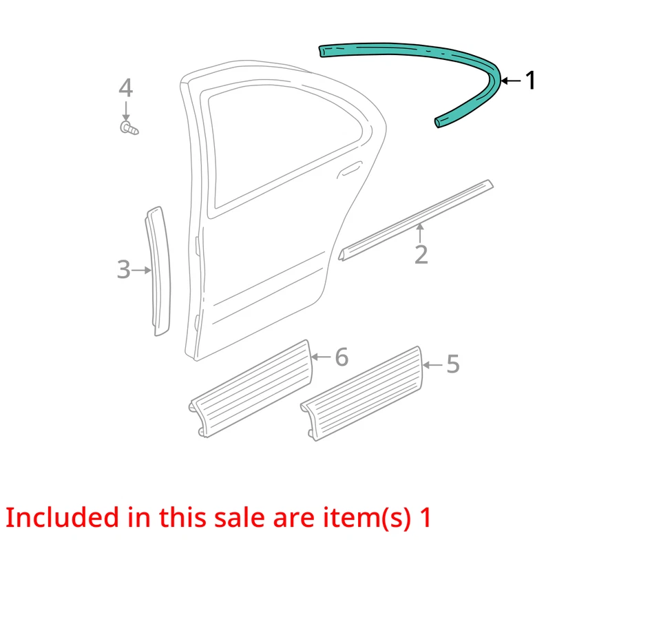 SE ADAPTA A PONTIAC GRAND AM 1999-2004 TIRA DE SELLADO ASM RR S/D W 22633026 - NUEVO OEM Foto 2 de 3