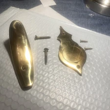 Thompson Center Hawkins Brass Butt Plate(screws)and Brass Patch Box(screws)