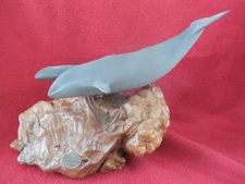 Vintage John Perry Gray Whales Sculpture (7'x10')