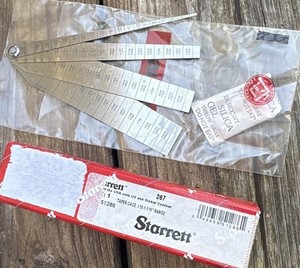 Starrett No. 267 Taper Gage 1/16-1-1/16 in Range MPN 267