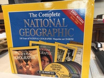 THE COMPLETE NATIONAL GEOGRAPHIC: 110 Years On CD-ROM (1888-1990 s)