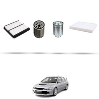 Hoffcar Set Service - 4 Filter FüR Mitsubishi Lancer Viii 1.8 110Kw Von 2010