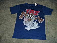 New Children's Place Blue Youth Looney Tunes Taz Shirt Boys or Girls XL 14