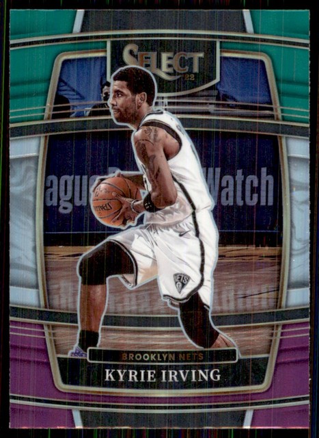 2021-22 Select Green White Purple Prizm #80 Kyrie Irving Nets