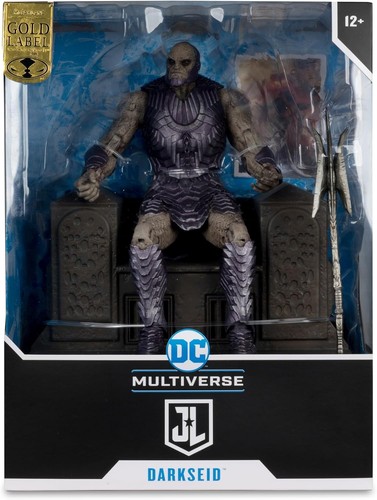 McFarlane DC Multiverse Darkseid with Throne (Justice League) Gold Label Mega Fi - Picture 5 of 8