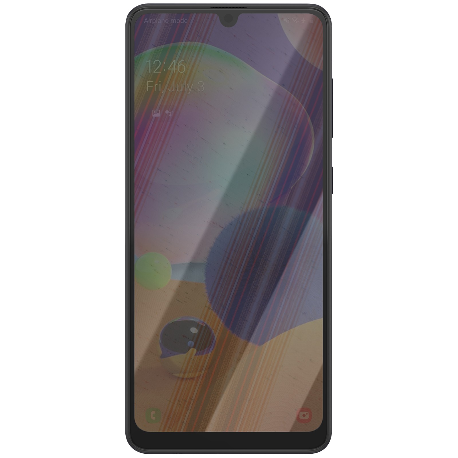 Écran de rechange Galaxy A31 pour réparer un afficheur brisé après une chute sur le sol