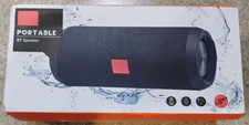 BT Bluetooth Splashproof Portable USB/TF/FM Radio Speaker Stereo TG117 BLACK NEW