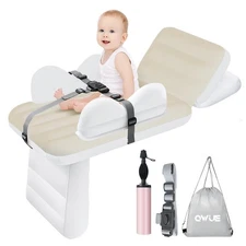 Inflatable Toddler Airplane Bed for Kids, Baby Air Plane Seat Extender, Blow ...