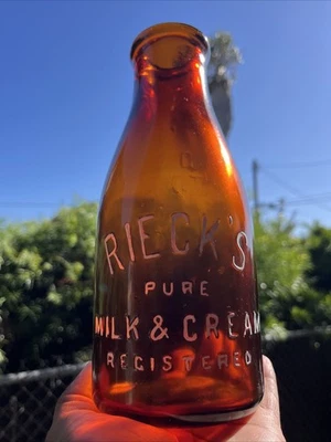 Rieck’s Pure Milk & Cream. Pittsburgh, Pennsylvania. - Image 1 of 4