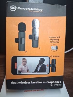 NEW Microphones powerdewise LAVALIER Microphones FOR IPHONE