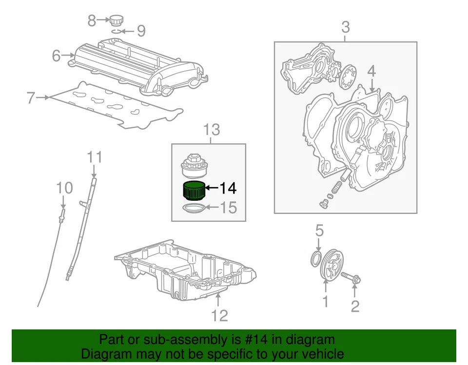 Genuine GM Engine Oil Filter 12605566 - Image 3 of 3
