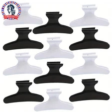 12pcs Butterfly Holding Hair Clip Hair Section Claw Clamps Hairdressing Tool for