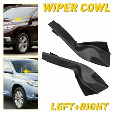 1pair Front Side Wiper Cowl Extension Cover Trim For Toyota Highlander 2009-2013 1pair Front Side Wiper Cowl Extension Cover Trim For Toyota Highlander 2009-2013