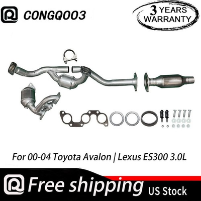 #ad All Three Catalytic Converter Set For 00 04 Toyota Avalon Lexus ES300 3.0L NEW $247.77