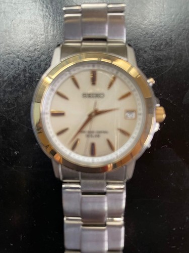 Seiko Men's Radio Solar Watch SBTM170 No Customs Fees US - Picture 2 of 4