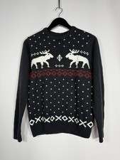 CHRISTMAS Jumper - Medium - Navy - Great Condition - Men  s