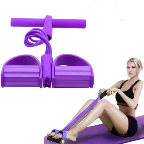 Gym Workout Bands Pedal Ankle Puller Resistance Bands Elastic Up Pull Rope - Picture 1 of 21