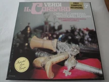 Verdi: Il Corsaro CABALLE, CARRERAS, MASTROMEI, NORMAN VINYL BOX SET 1976 PHILIP