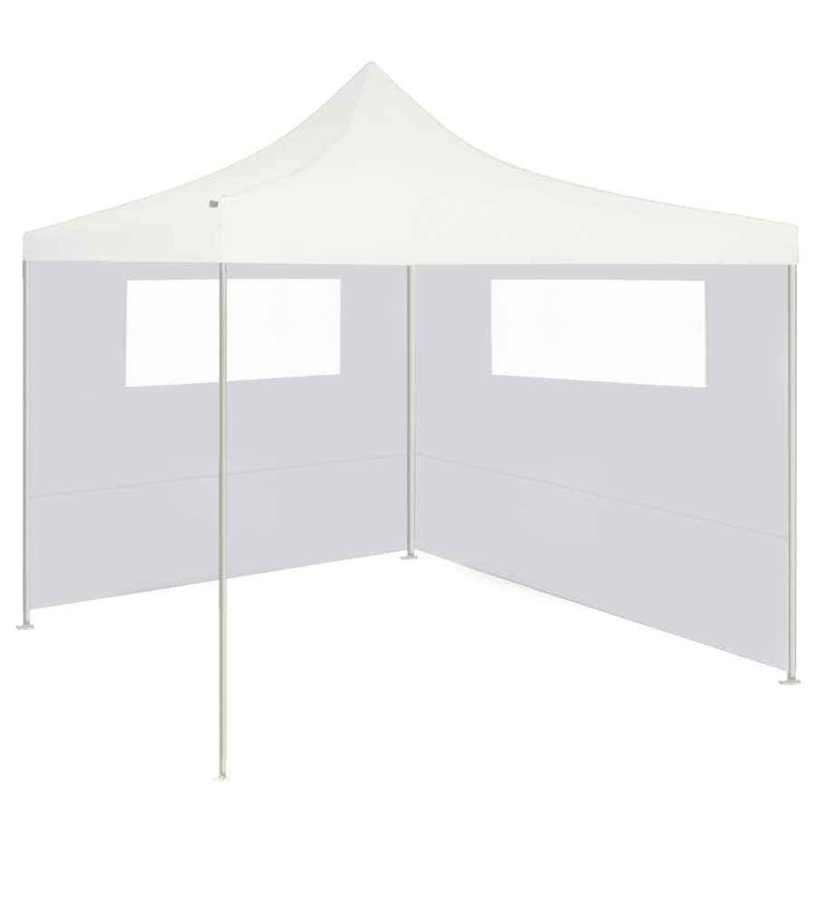 Parete con Finestre per Gazebo 6x2 m Bianca