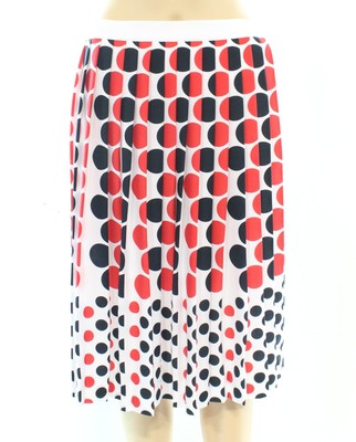 Brooks Brothers NEW White Red Womens Size 4 Pleated PolkaDot Skirt 332 Best Price