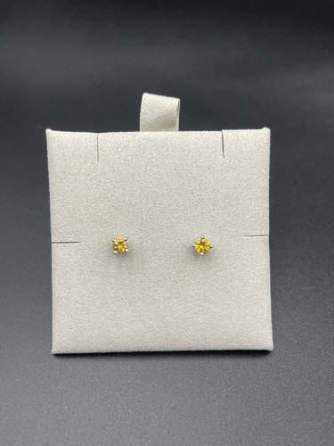 Citrine Earrings in 18kt White Gold - Picture 2 of 6