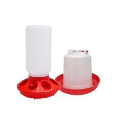Chick Feeder and Waterer kit 1L Drinker  Feeder for Chickens Broil... Fast Ship