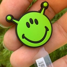 1 piece Crocs Smiley Brand Alien Jibbitz for Shoes New, Authentic Charm
