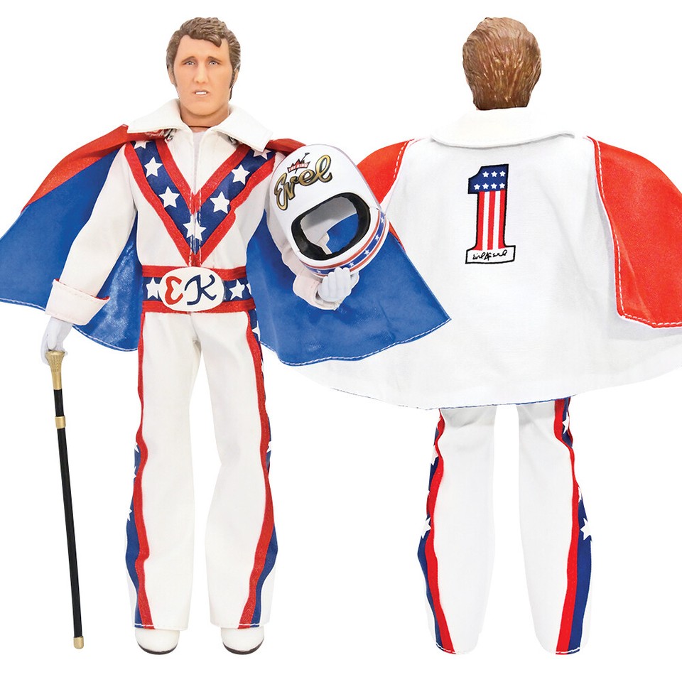 Evel Knievel 8 Inch Action Figures Series 1 ReIssue White Jumpsuit eBay