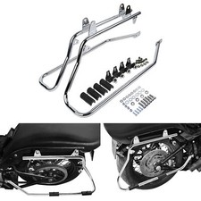 Saddlebag Saddle bag Conversion Brackets Set w/ Hardware For Harley Softail