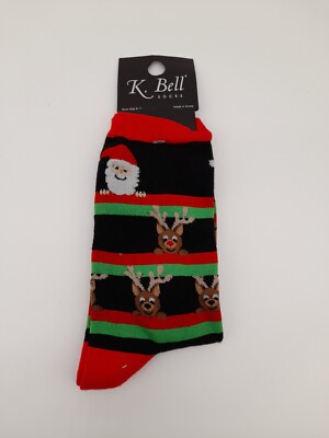 K. Bell Socken Socks Design Muster Xmas Mädchen Overknee Knöchellang Sneaker