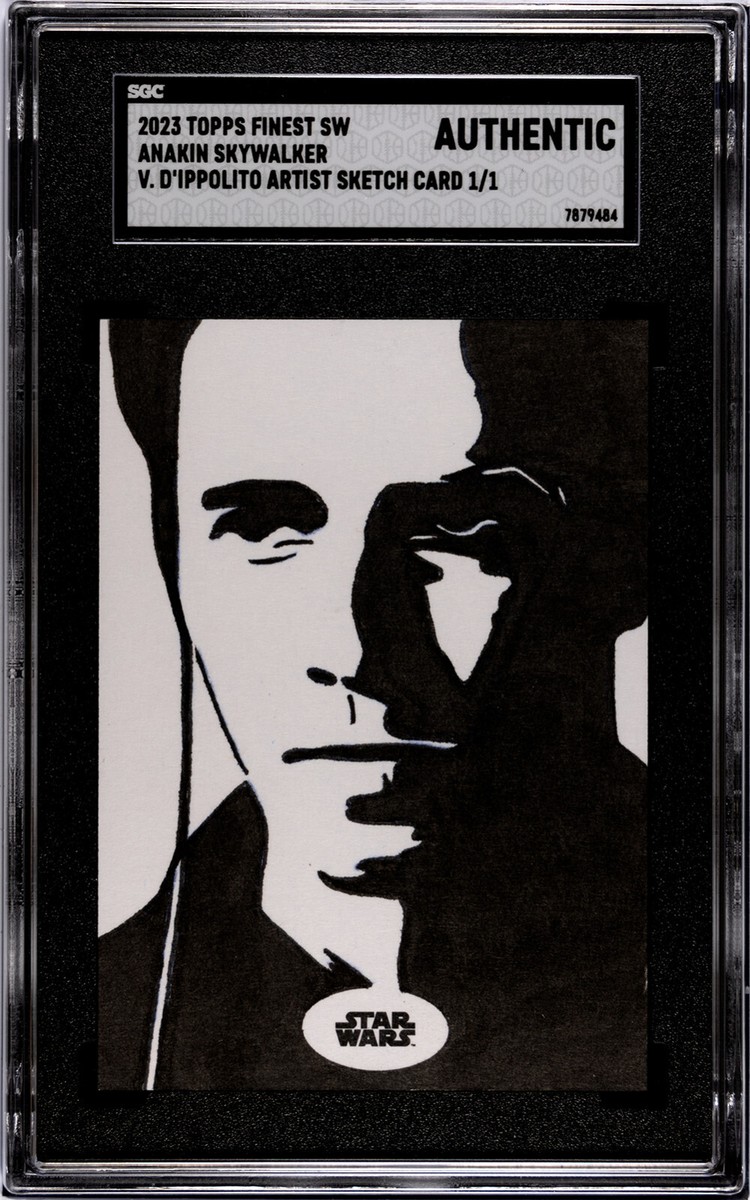 Star Wars Topps Finest Sketch Card 1/1 Anakin Skywalker V