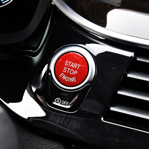 RED Engine Start/Stop Switch Button Trim Cover For BMW E90 E91 E60 E84 E83 E71 - Picture 2 of 5