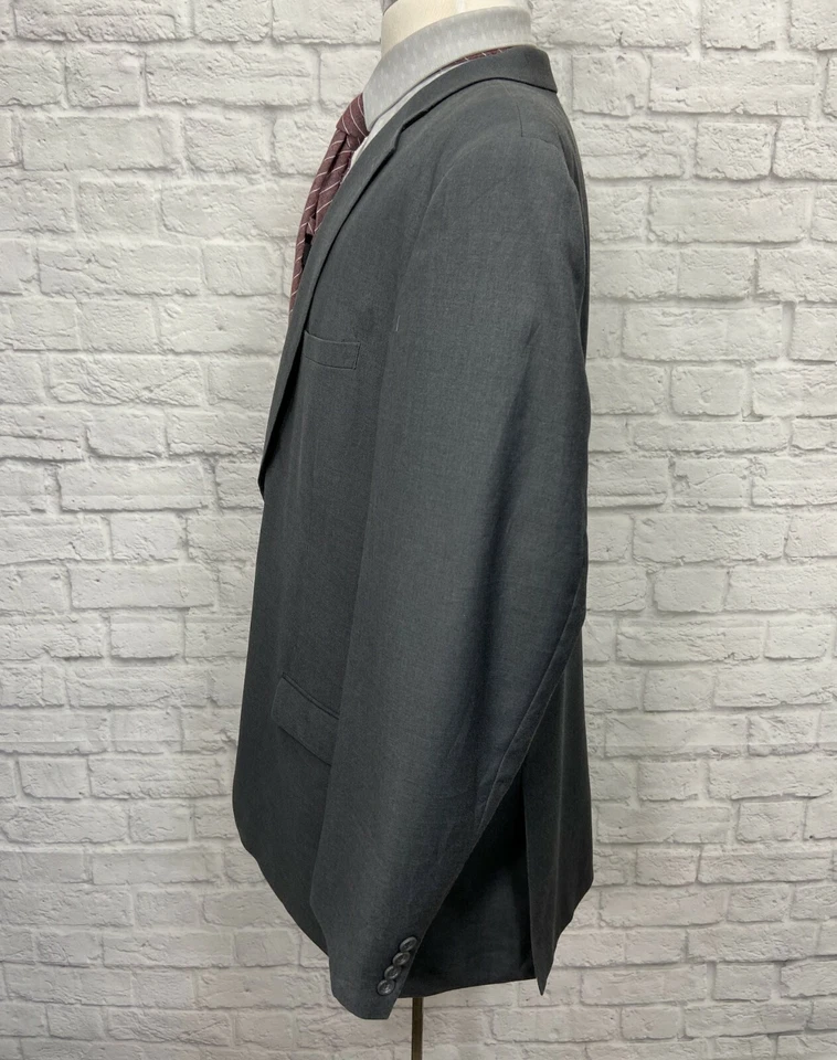 CARAVELLI Mens 46L Gray Sport Coat Blazer Jacket SIZE - Изображение 3 из 4
