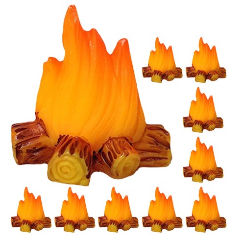 10 Pcs Lagerfeuer -Ornamente Im Mikrohaus Mini-Lagerfeuer-Modell - Bild 7 von 12